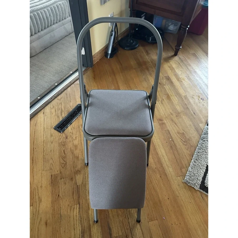 Yoga Auxiliary Foldable Chair with Lumbar Back Support Balance Handst...